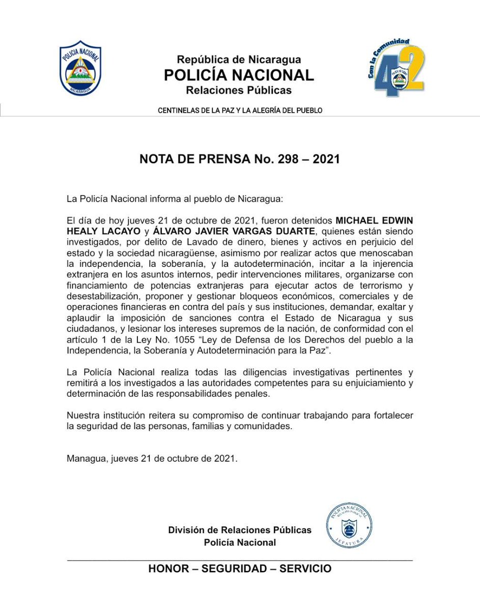 #UnidadParaLaProsperidad 
#TodosJuntosVamosAdelante 
#Nicaragua