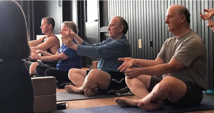 ShriYogaRI's tweet photo. Through breath work and yoga, the Shri Military Project aims to decrease anxiety and to address specific physical and emotion stressors stored in the body, especially for those with PTSD. 

Shri offers free classes to veterans and active military personnel every week! https://t.co/WiAB1gzMiR