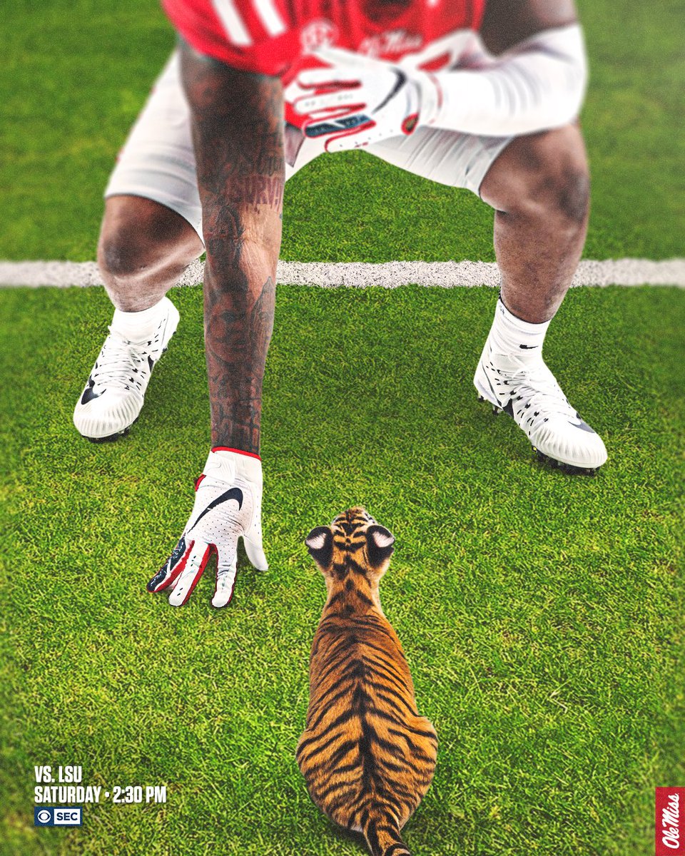 OleMissFB's tweet photo. Here kitty, kitty. ๐ผ https://t.co/qDCqOm4HM6