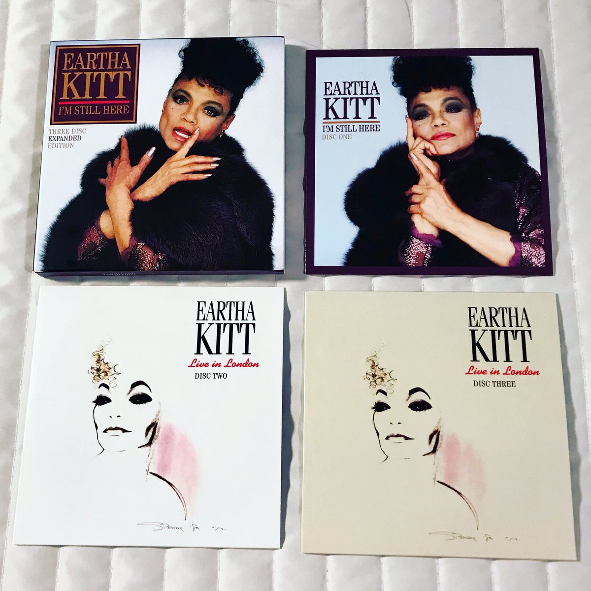 DennisAlexis84's tweet photo. I just got this amazing remastered and expanded edition of Eartha Kitt's fabulous 1989 album "I'm Still Here", including her collaborations with Bronski Beat. As a bonus we also get her 1990 concert album "Live In London". 💿

#EarthaKitt #BronskiBeat #80smusic #synthpop #hinrg https://t.co/b1u2h9deqp
