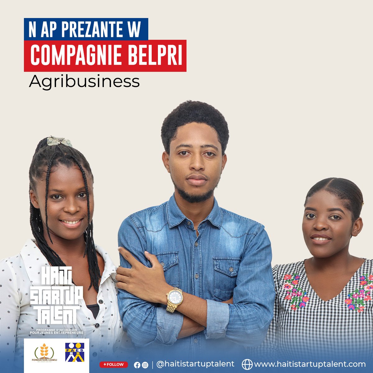 HTStartUpTalent's tweet photo. Glad to introduce the 4th out of 15 startups in our Incubator Program.
#Haiti #startups #SMEs #PME 
#Incubator #entrepreneuriat 
#BELPRI https://t.co/9ZxUwoVz7j