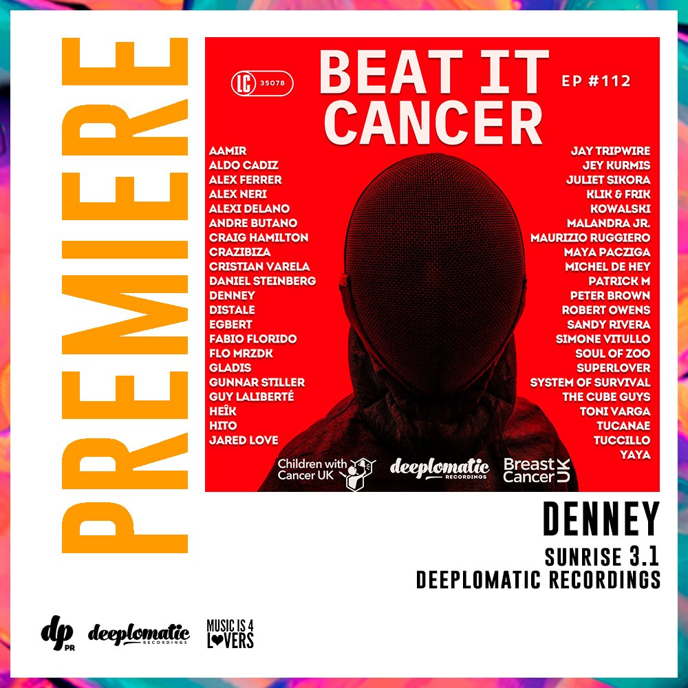 deeplomaticpr's tweet photo. Appreciate the release of @Denney_Music's "Sunrise 3.1" by @musicis4lovers. We are very grateful for the support of the "Beat It Cancer" project under @deeplomaticrec. https://t.co/MYRZJIWBOQ