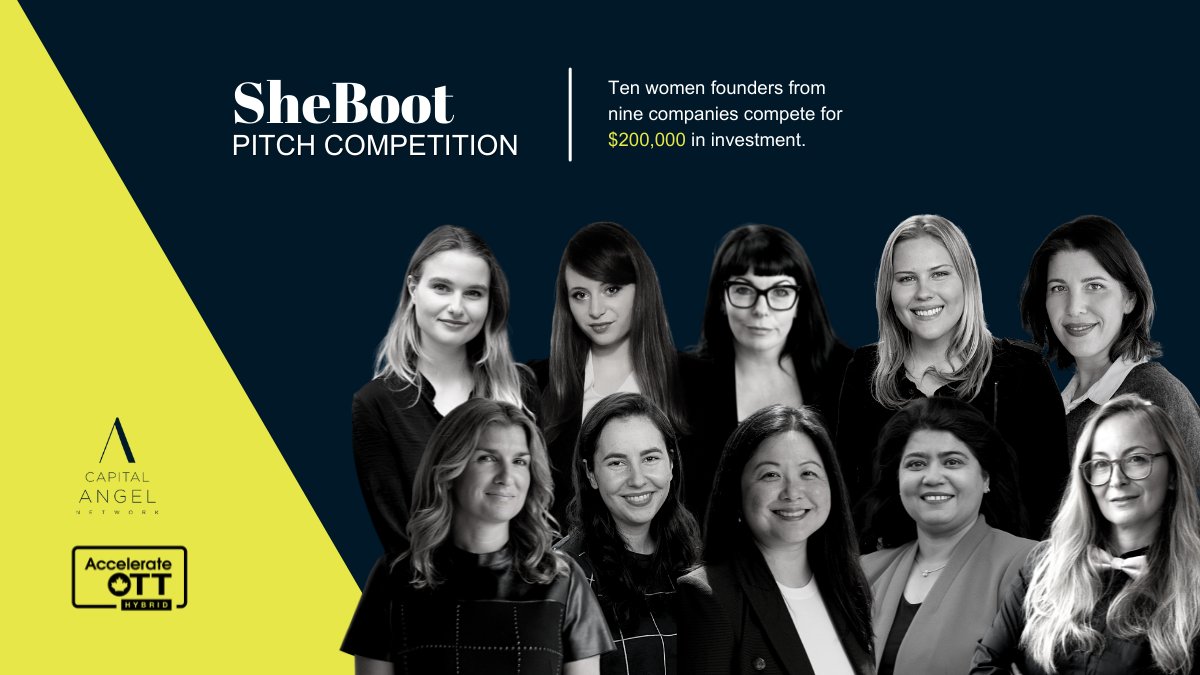 SheBoot is designed and delivered by leading women from across our ecosystem: a collective of seasoned entrepreneurs, angel investors, and all-around success experts.💸

The second cohort will be pitching at #AccelerateOTT: bit.ly/3zfkt8C