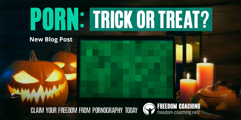 RedeemedVision's tweet photo. Blog post - Porn: Trick or Treat? by Steven Motyl. No human, ghost, or zombie can completely escape the onslaught of boredom or stress leading to the downward spiral into porn. Don't be tricked! Read our blog at: https://t.co/669tWWt1DD
#freedomcoaching #redeemedvision #healing https://t.co/stCuoiliay