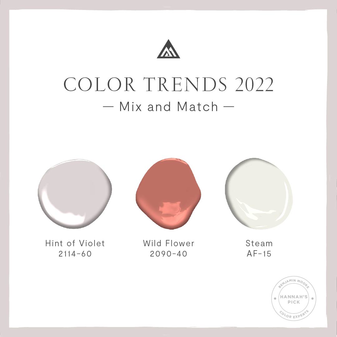 Benjamin Moore The Beauty Of Colortrends22 Is The Effortless Mixing And Matching Of The Hues In The Palette So We Ve Asked Our Color Experts For Their Favorite Color Combinations Creating