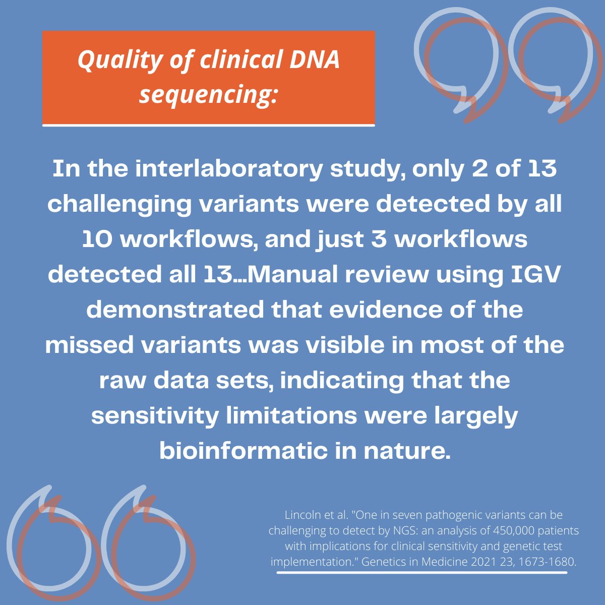 ClarifyGenetics's tweet photo. Worried that your lab or a partner lab isn't doing enough to ensure challenging variant classes are being detected? Let our in silico proficiency testing pipeline #ELEVATEGENETICS BRILLIANT identify any gaps. Reach out to CGI to learn more. 

#gcchat #clinicalgenetics #genomics https://t.co/BW7vbVnrVP