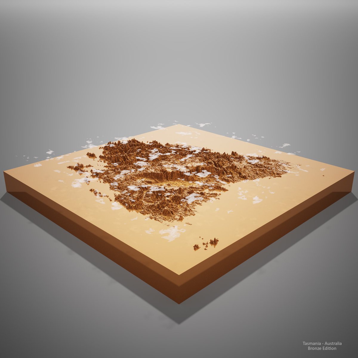 cryptallic's tweet photo. Tasmania - Bronze Edition 🇦🇺
Cryptallic islands is a collection of 100 islands made from real geographical data 🌍
Each island comes in four unique editions, making up a total #nftcollection of 400 1/1 NFTs!
#nft #nfts #nftcollectible #voxel #voxelart #magicavoxel #tasmaina https://t.co/knR3UpPz7N