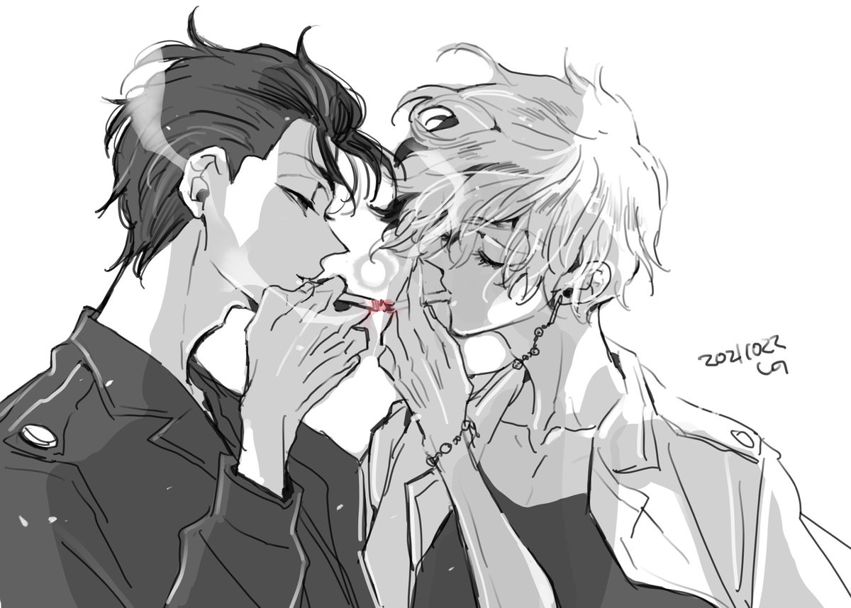 _sn_rv's tweet photo. ワカ真🚬『シガーキス』 https://t.co/0eL2ShBhEx
