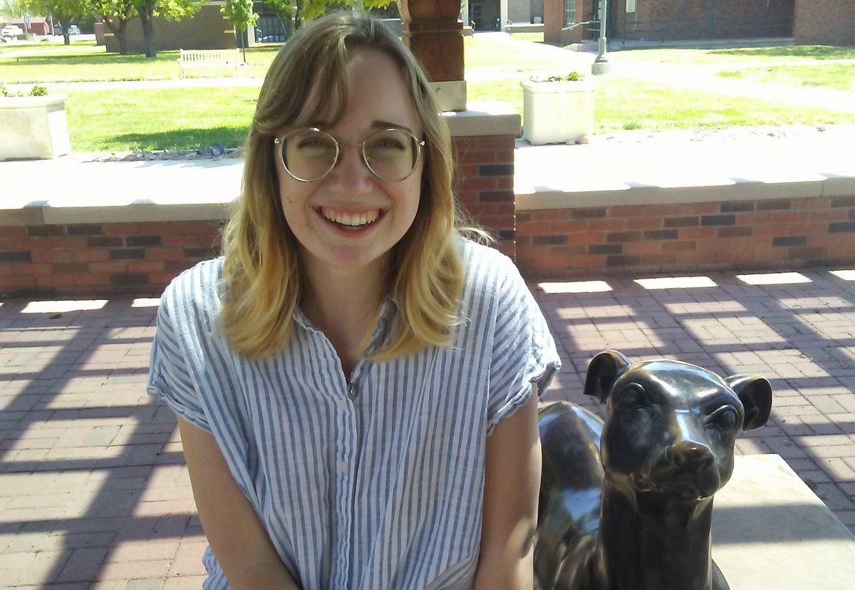 enmu's tweet photo. Gwen Buchanan, a forensic science major, says her favorite aspect of life as an ENMU Greyhound is the “sense of community at ENMU. When I toured campus before I graduated high school, I felt very welcomed.”

Read her story: https://t.co/009tpNuRNg https://t.co/OFkbwibg68