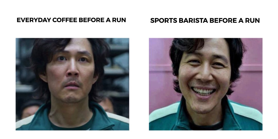 sportsbarista's tweet photo. We know y’all felt like this before we came along 😉 

#coffeememe #runnersoftwitter #runner #running #sportsbarista #sportsbaristacoffee #coffeetoconquer https://t.co/X8i84uSikA
