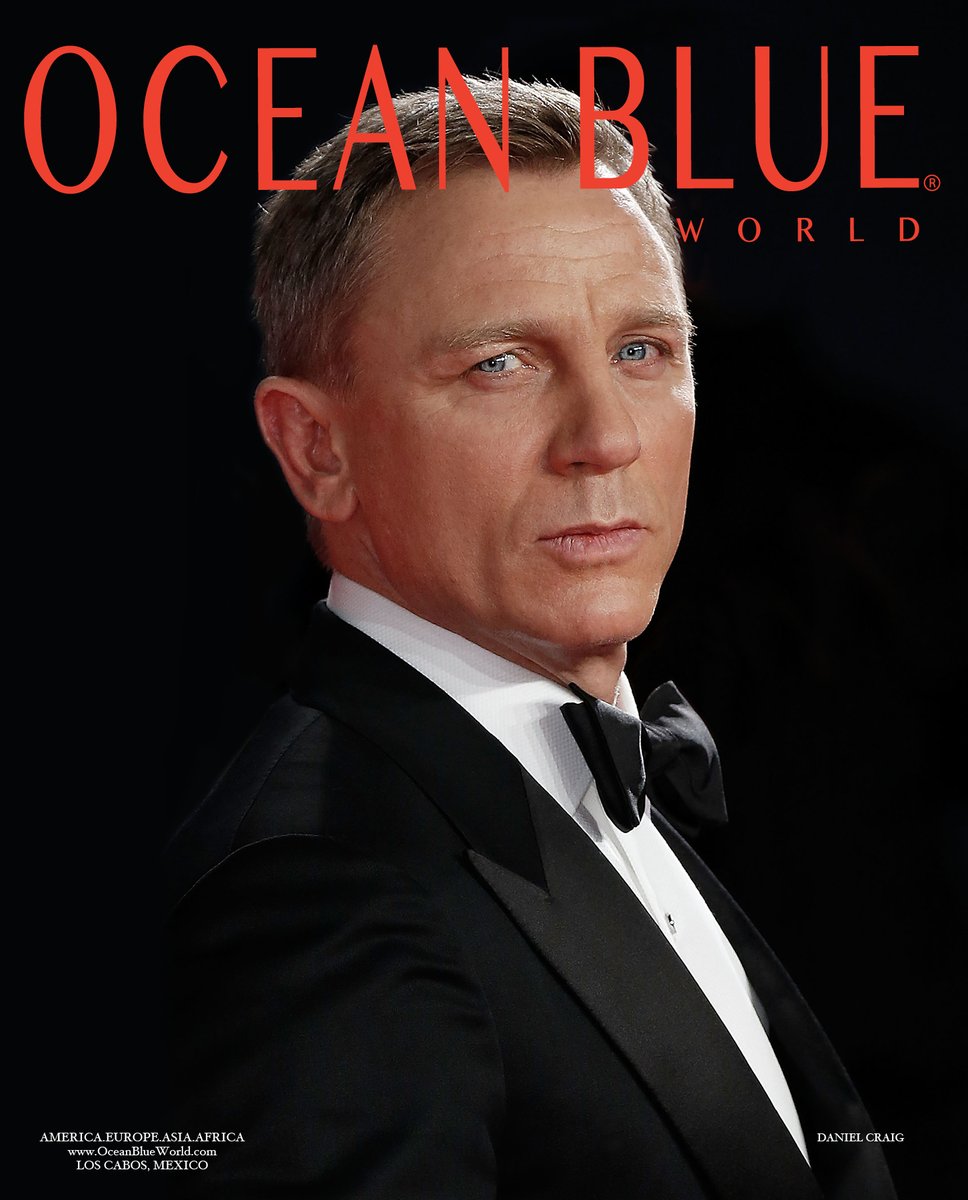 #OceanBlueWorld is thrilled to announce our 28th Edition with #DanielCraig #OnTheCover. With his glacial eyes, searing intensity & impressive physique, he's embodied the sexy, suave intrigue of #JamesBond for nearly a generation. Go #BehindTheScenes. bit.ly/danielcraig-obw