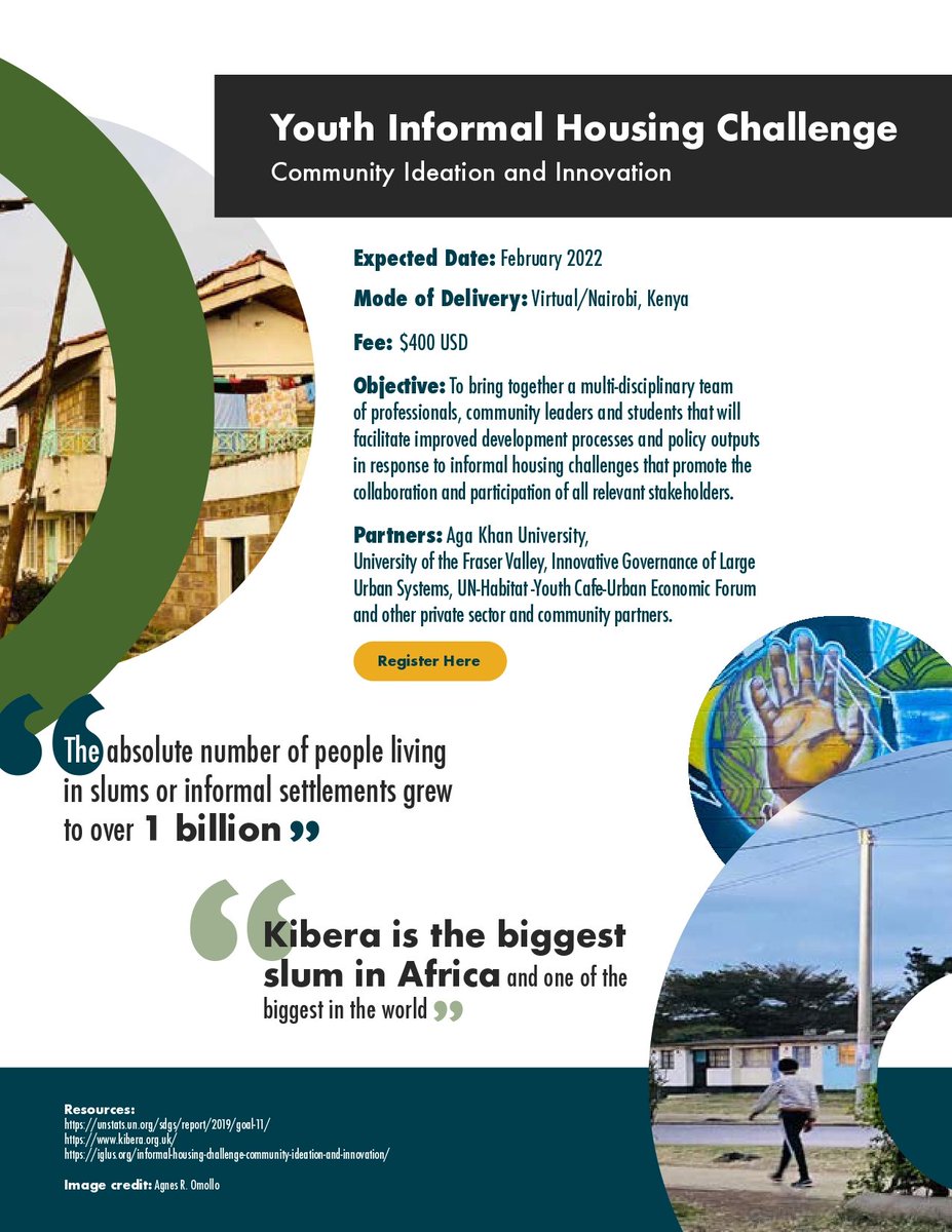 EconomyUrban's tweet photo. Informal Housing Challenge: Community Ideation and Innovation

Mode of Delivery: Virtual/Nairobi, Kenya

Registration: https://t.co/WhpftvDWfE

Mode of Delivery: Virtual/Nairobi, Kenya https://t.co/Ntr3TgH01F