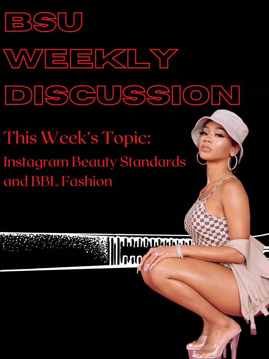 ColgateBSU's tweet image. TONIGHT @ 7 in the Harlem Renaissance Center. BSU is going under the knife to talk about beauty standards and BBLs. Saweetie, the
Clermont twins, Beyoncé (omg who said dat???), and BBL Drake are all in bounds. Let's talk about it! :)
