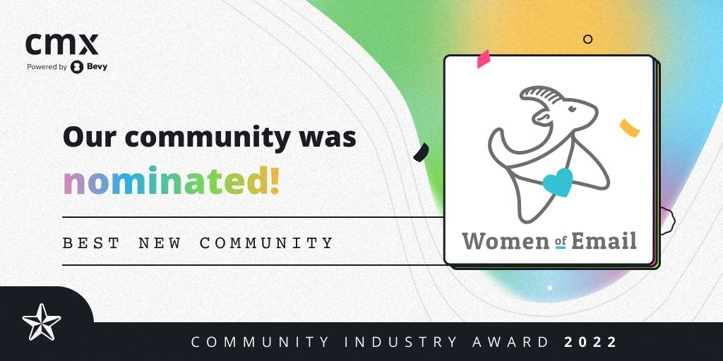 We are honored to announce...
Vote: cmxhub.com/awards/vote/#x…
Data use: Voters are not required to create an account. Your email address will not be used for any purpose than voting and your email address acts as an identifier to limit votes to one per person.