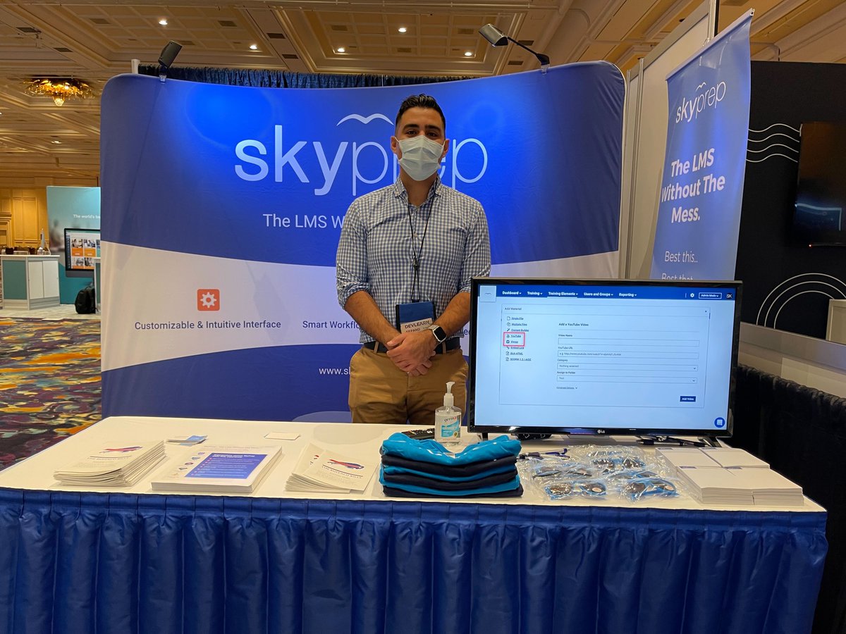 SkyPrep's tweet photo. Last day of #DevLearn! Swing by booth #705 for a visit — we’d love to meet you!
Come chat with our experts and take a closer look at our new supercharged interface and all the great new features we have released.
@LearningGuild #devlearn2021 #lms #elearning #lmswithoutthemess https://t.co/fN72DFUnWn