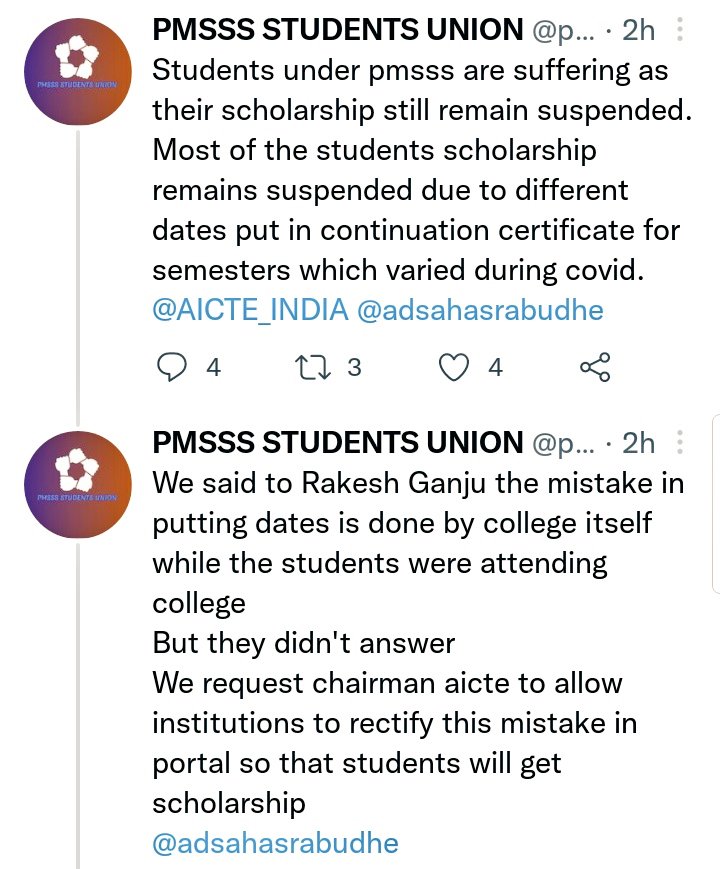 RatherNazaket's tweet photo. I Humble Request To @AICTE_INDIA  Please Solve Students Under PMSSS are Suffer as the Scholarship Still Remain Suspended
@PMSSS_STUDENTS @pmsssjk @AicteJk @thenainraj @PmsssJKStudents https://t.co/ol6AqBUAUr