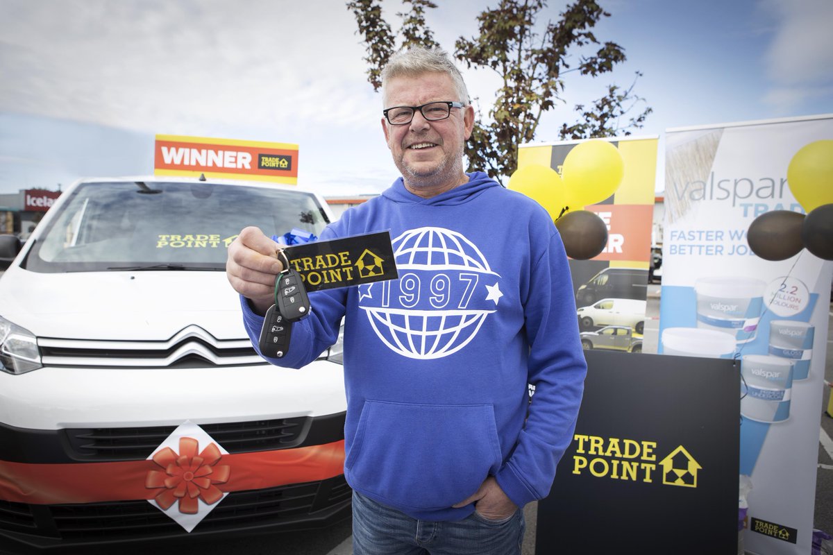 Community Plasterer and Multi-Tradesman Stephen Alun Hughes, 53, from Prestatyn, North Wales is our August Vantastic winner. To be in with a chance to win October’s van, make sure you’ve swiped your card at least twice by midnight on Sunday 31 October. bit.ly/3vJRoCl