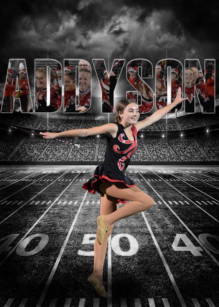 GSmajorettes's tweet photo. Addyson Reece 25’
Addyson has put in a lot of work this season and always has a good time! She has gained new skills this season and is working towards her toss illusion. She has improved all season long! Congrats Addy! https://t.co/jdvwlnXbX8