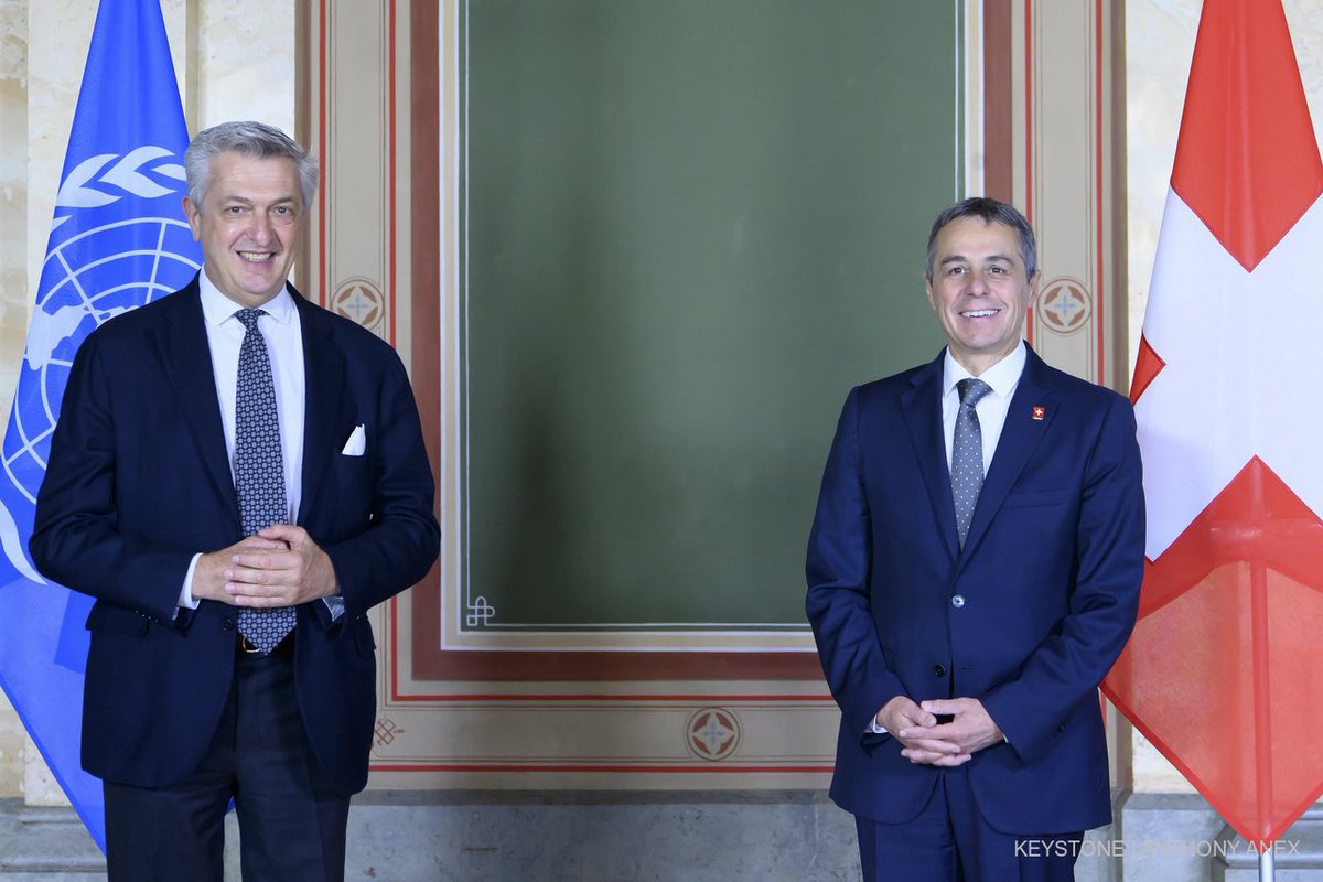 Merci au Conseiller fédéral <a href="/ignaziocassis/">Ignazio Cassis</a> pour l’accueil chaleureux à Berne et pour des échanges concrets et constructifs sur les réponses à donner aux crises humanitaires à travers le monde.

La HCR peut continuer à compter sur la Suisse — un partenaire fort, loyal et généreux.