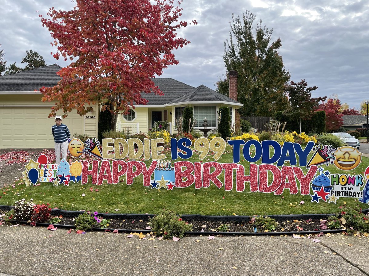 My Hero, My Dad, WW II vet, turned 99 yrs old today…trying to get him 99 retweets! Happy Birthday, Dad!