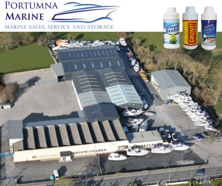 Portumna Marine in County Galway is now stocking all three of our brands. If you want a cleaner boat head to Portumna Marine Ltd. for Boat Buddy products, Super Stainless and GRUNT! Boat Cleaner...