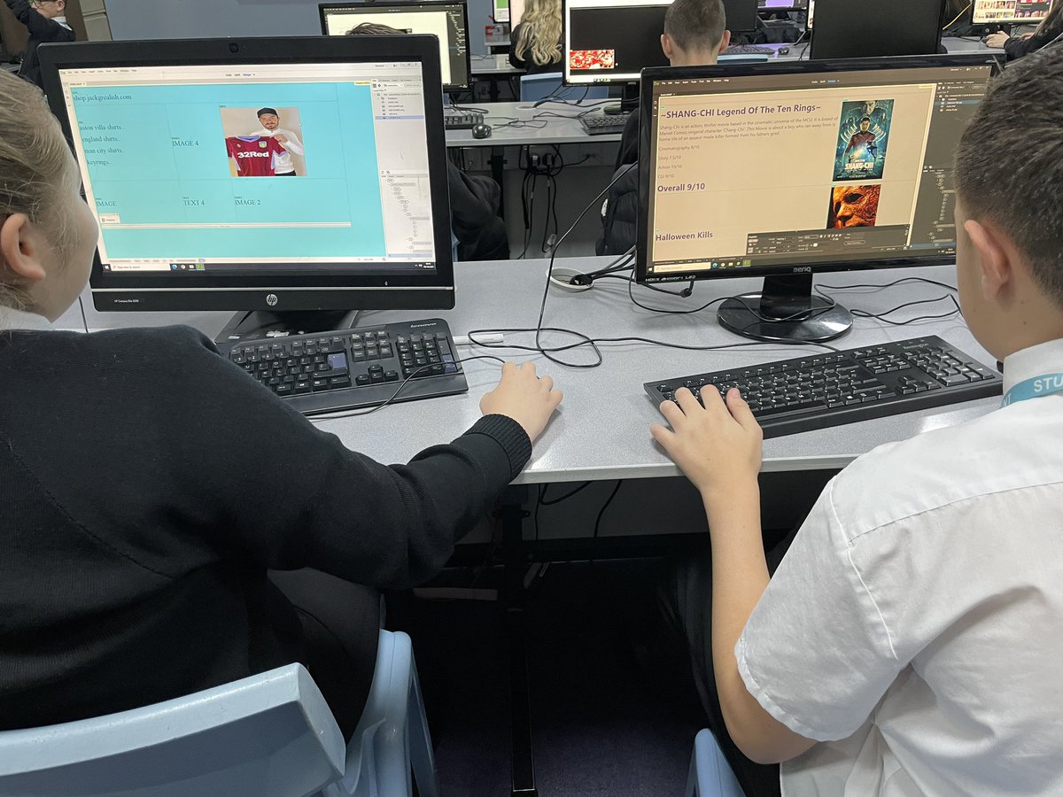 WingfieldICT's tweet photo. A great week for Y9 who have been setting up their websites in Adobe Dreamweaver… https://t.co/YRUY6gmQVq