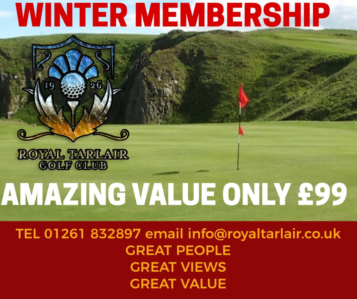 Join for the winter some superb value at £99 for Gents and some stunning rates for Ladies and Juniors