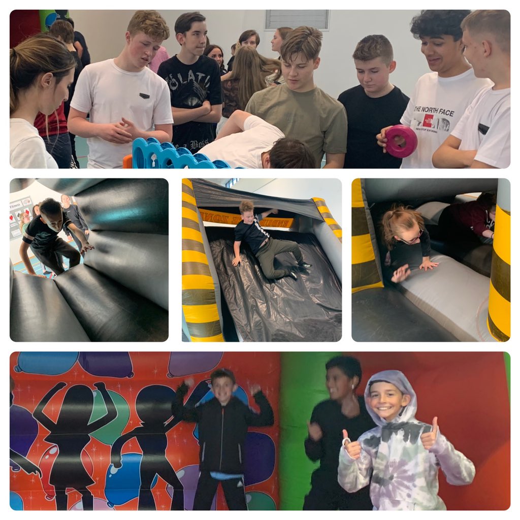 Our first ever inflatable reward activity was a huge success today. It was lovely to celebrate and have fun with our students whose behaviour for learning choices this half term have epitomised our school values. Happy half term all. Stay safe, see you on Monday 1st Nov 🌈💙