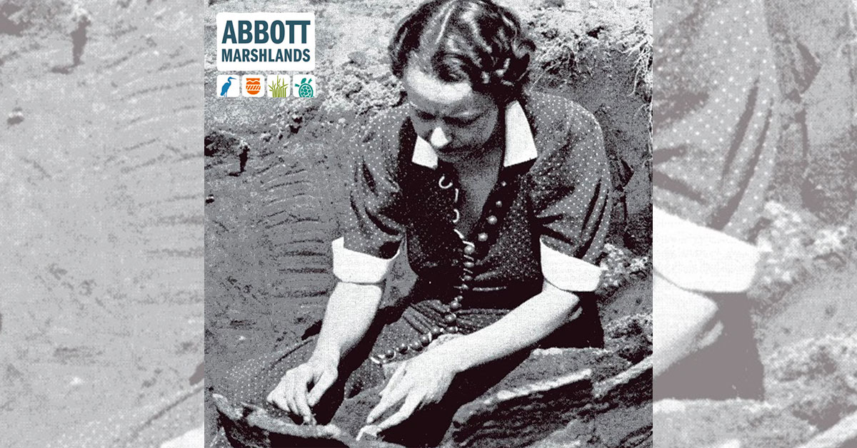 abbottmarshland's tweet photo. Dorothy Cross Jensen (10-21-1906 – 1972) was an anthropologist, archaeologist, and college professor. She dug sites, studied Lenape pottery from the Abbott National Historic District, and educated the public. #abbottmarshlands https://t.co/CeeGVdPewp https://t.co/GxXTc86Cie