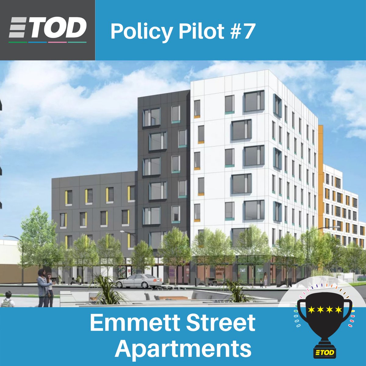 The Emmett Street Apartments pilot will beautify an outdoor plaza just outside the apartments' doors, thanks to artist Hector Duarte and the <a href="/ChicagoPAG/">Chi Public Art Group</a>. <a href="/BickerdikeRC/">Bickerdike</a> the pilot's sponsor. #ETOD #LoganSquare