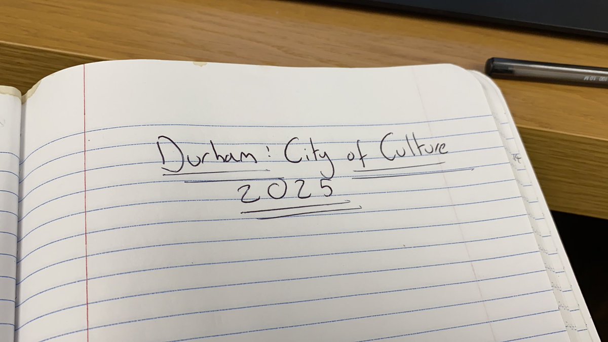 KateBarton95's tweet photo. Lovely afternoon listening, learning and starting some exciting planning for County Durham and the place I proudly call home 🏡 
@Durham_2025 #Durham #cityofculture2025 https://t.co/edWXK0we0c
