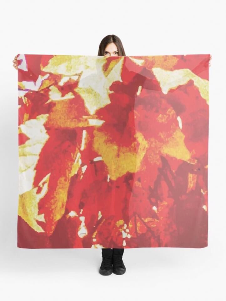pulaskishepherd's tweet photo. “Red Maple Leaves” Scarf
#PulaskiShepherdCo
#PSCSCo
#RedMapleLeaves
#Scarf
#Redbubbleartists
#RedBubble
https://t.co/TwpzdkdcFO https://t.co/71GPkm1ECj