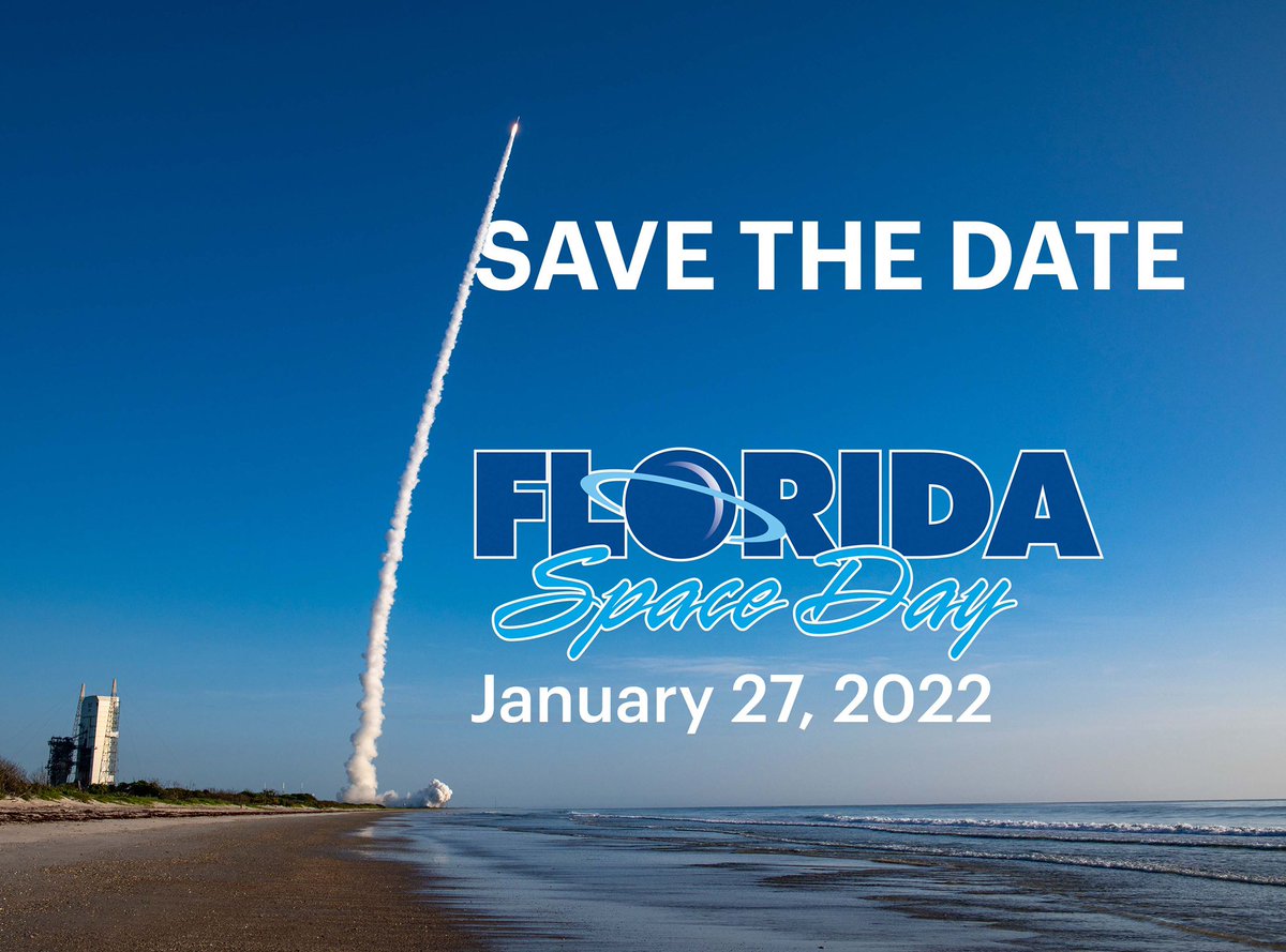 Save the date! Florida Space Day will be back in-person in Tallahassee on January 27, 2022. We look forward to seeing everyone and celebrating Florida’s space industry!