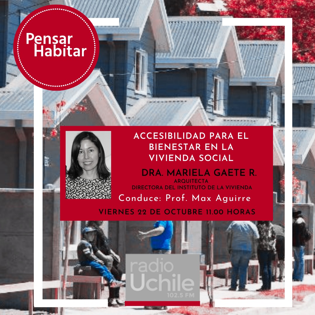 inviuchile's tweet photo. Mañana viernes 22, el programa Pensar Habitar tendrá como invitada a la Directora INVI, Mariela Gaete @mgaeter  
Por @uchileradio 102.5fm a las 11.00 horas. https://t.co/MH9zylsvR8