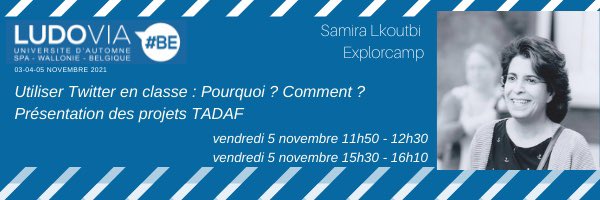 samlkou's tweet photo. https://t.co/pjusM9QvuW approche à grands pas 🗓
J’aurai le grand plaisir d’y présenter la #Twictée et autres projets #TADAF des twittclasses le 5/11 prochain.
On s’y retrouve ?
#Ludovia #Twictée #Tadaf https://t.co/UJy9HCDuYr