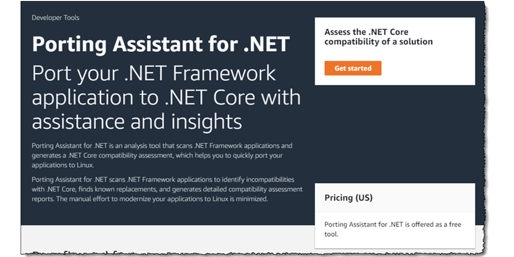 dotnetonAWS's tweet photo. Porting Assistant for .NET adds support for WCF, OWIN, and System.Web.Mvc application assessment and porting. 

#dotNETonAWS #dotNET #porting

https://t.co/qiB57ActmI https://t.co/Pu3w0hoGtk