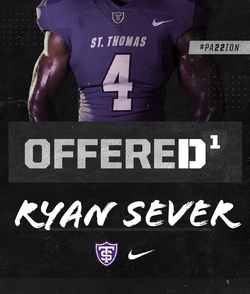 RyanSever2's tweet photo. I am blessed to receive an offer from the University of St. Thomas!! 🟣⚪️@kuchinski8 @Coach_Caruso https://t.co/Cam6ZheM6X