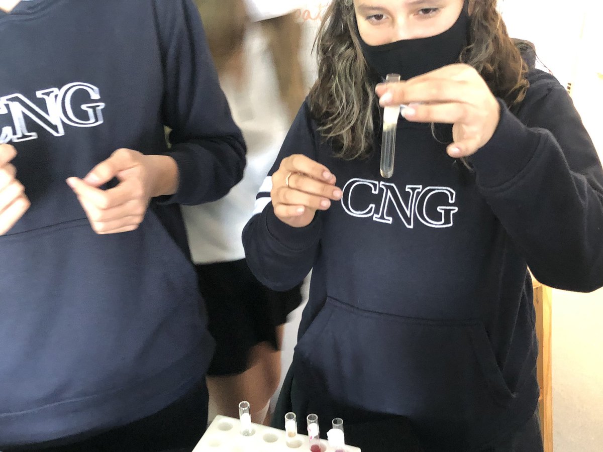 CNG_HSP's tweet photo. Students investigating materials to contain hazardous wastes in APES. Thanks for engaging our students’ curiosity, Mr. Smith! #CNGScience. #CNGHighSchool https://t.co/sHH8HDzcv6