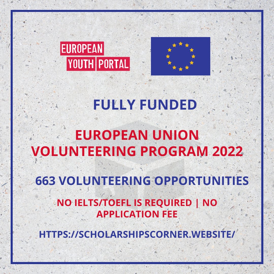 scholar_corner's tweet image. European Union Volunteering Program 2022 | Fully Funded

scholarshipscorner.website/european-union…

#ScholarshipsCorner #volunteering #volunteerprogram #EuropeanUnion #EUopportunities #volunteerwork #volunteerism #opportunities