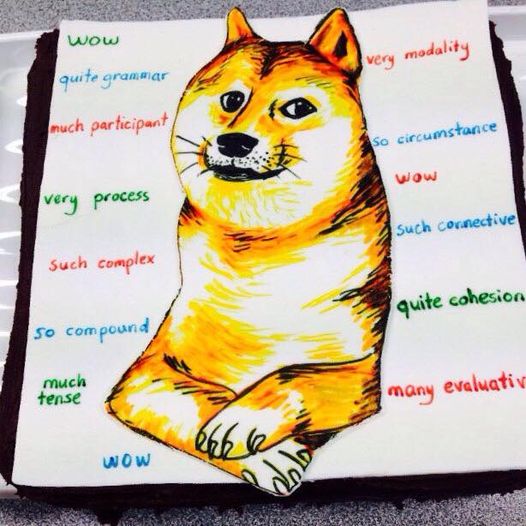 jodiemartinphd's tweet image. On this day 7 years ago, the all time best #sysfunc class moment: a student made and brought SFL doge cake.