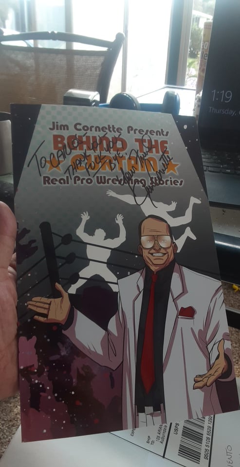 StonkProfessor's tweet photo. @TheJimCornette @GreatBrianLast Look what was waiting for me in the mailbox. #ItCanHappenToYou https://t.co/TbLCEJnqRP