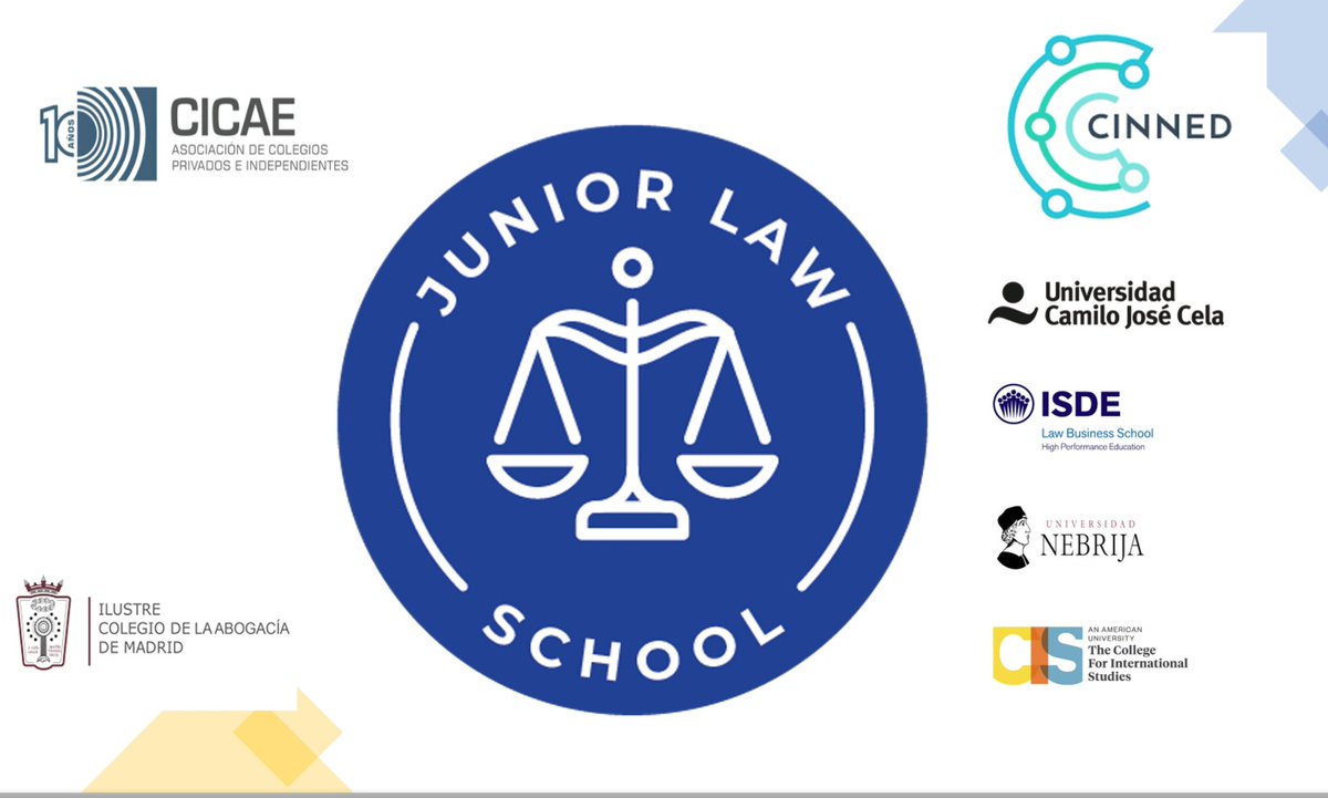 CICAE_Educacion's tweet photo. "Voluntad, implicación y conocimiento de la norma para hallar la justicia".

Gracias a @CINNED_ES y a los colaboradores de @JuniorLawSchool por ofrecer esta oportunidad a los alumnos CICAE.

@Nebrija @universidadcjc @ISDEmasters #CIS-AmericanUniversity https://t.co/e33rttS5ee