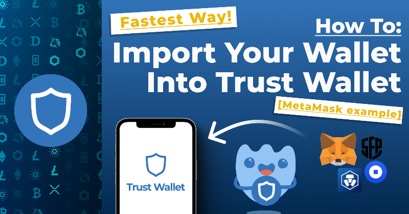 TrustWallet's tweet photo. Do you have a spare 20 seconds? 

Because that's all it takes to import your crypto wallet into Trust Wallet. 👇

💙 Store +1M digital assets including NFTs
💙 Instantly exchange and buy crypto
💙 Check charts and prices
💙 Connect to DApps
💙 Stake crypto
