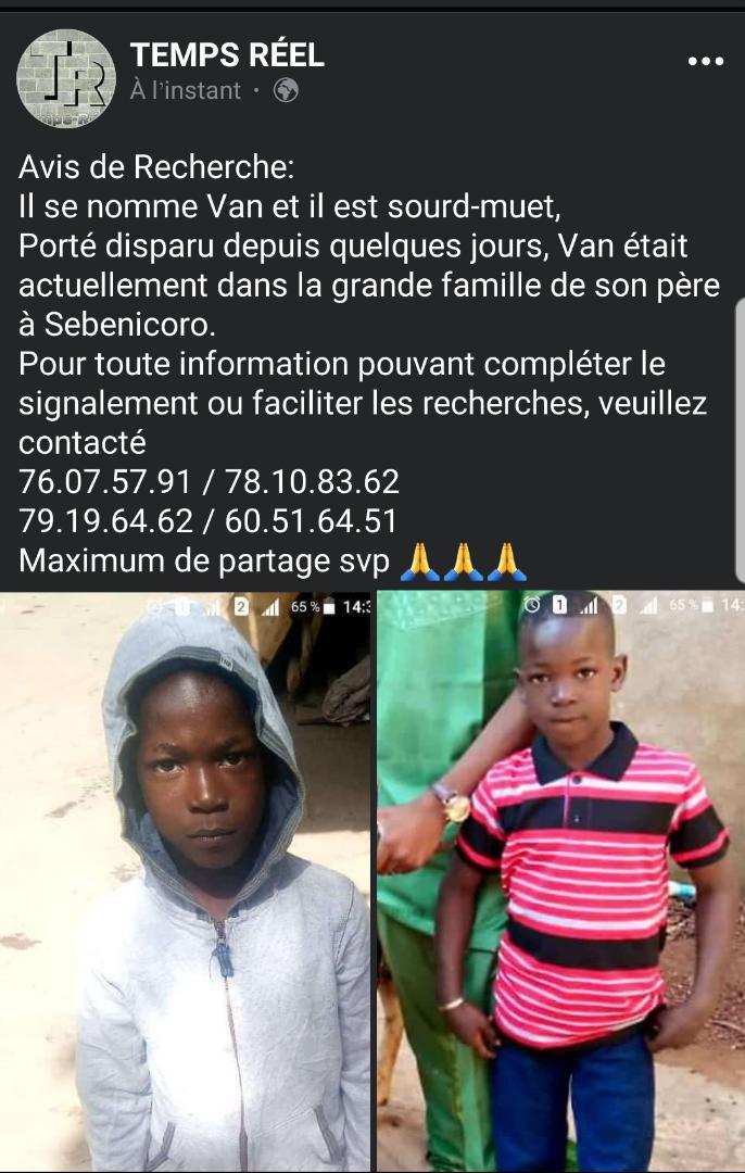 Aidez-nous à retrouver notre filston !