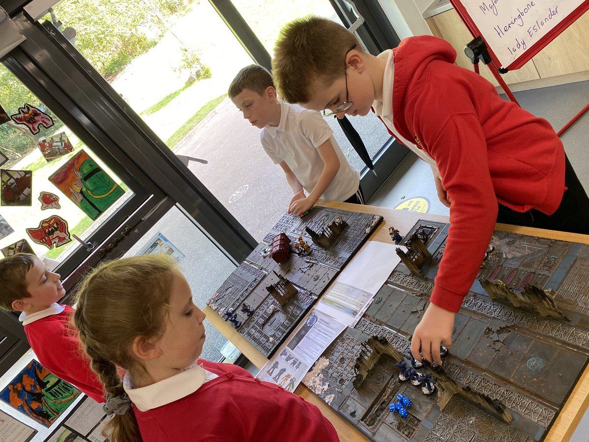ALCMrBishop's tweet photo. Another great Warhammer Alliance gaming session this afternoon during after school club. Some awesome victories were had along with a great application of number and measure developing and utilising skills taught in class. https://t.co/KhTc68jWGA