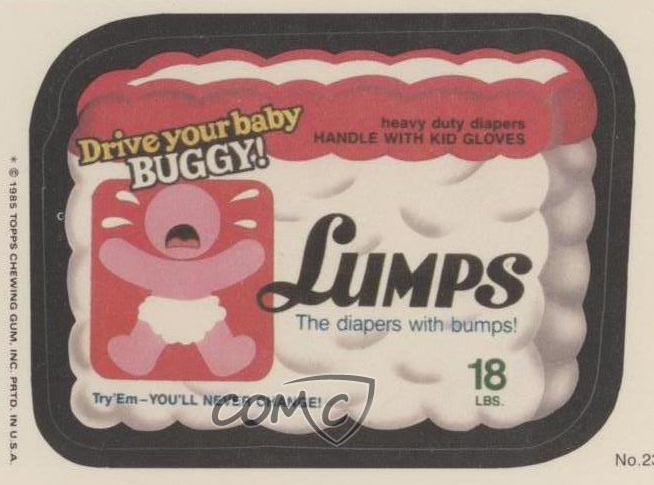DiaperKong's tweet photo. @BloobFoxJeffy Makes me think back to this, always had a fascination with this card I had....I always imagined the 'lumps' just being extra padding.😅 https://t.co/A58qyYrblD