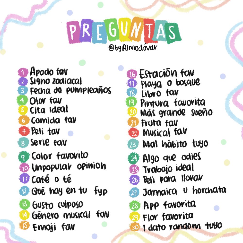 porSolaris's tweet photo. preguntitas para conocer mejor <3 https://t.co/gczyP0tdVh