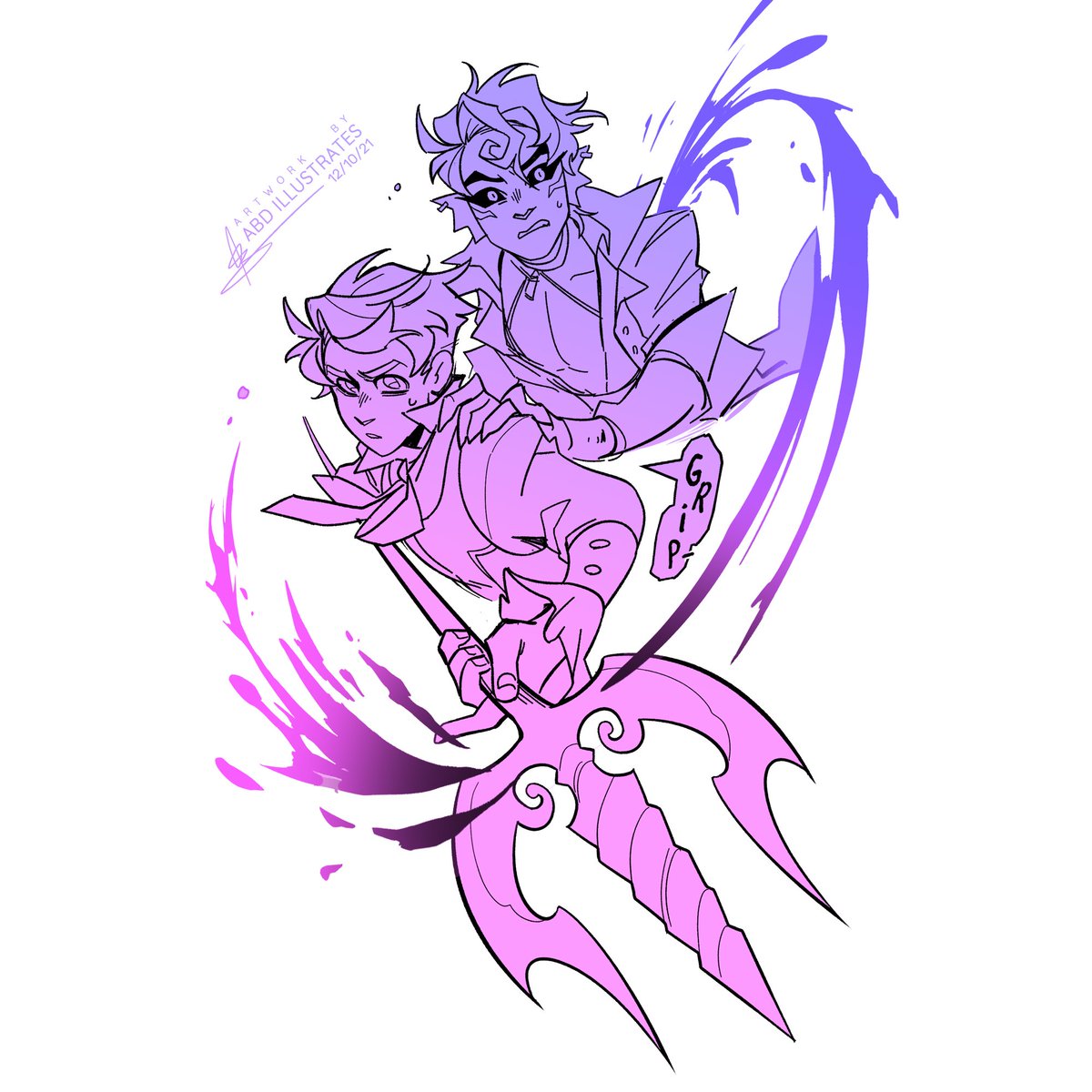 AlexBDent's tweet photo. 🦑 Finished artwork from yesterday’s video! 🦑
Indulged in a bit of a hyperfixation by drawing some recent interactions between my Warlock, Felix, and his Patron 👀💦 – had so much fun inking these! \(^^)/

Check out the full speedpaint video here: https://t.co/RfQ1J1XbzX https://t.co/wZeXDKqTpJ