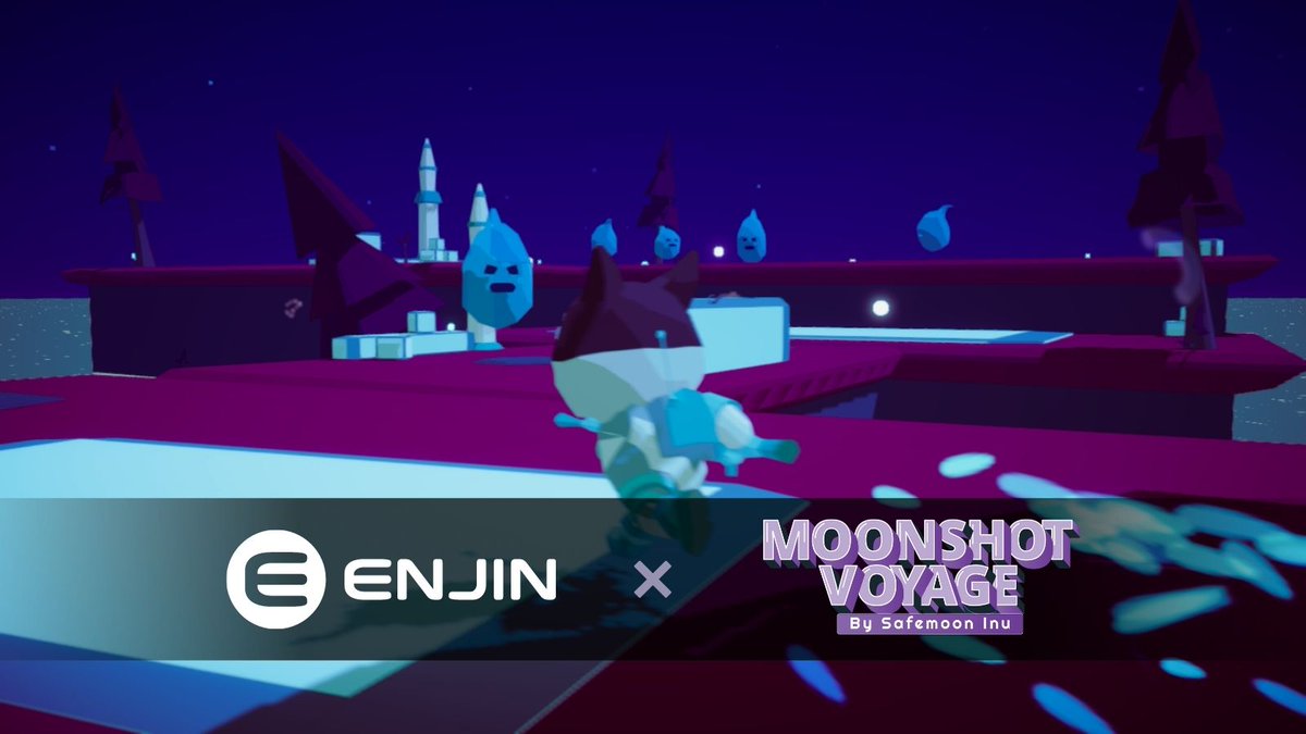 enjin's tweet photo. Welcome our newest Enjin adopter, Moonshot Voyage!

Developed by @SafeMoonInu, Moonshot Voyage is a #PlayToEarn shooter game using Enjin to reward its $SMI community and players with #NFTs.

🚀 Alpha testing begins next month. Learn more: https://t.co/edFzvIjHXT https://t.co/LBk3J2bhID