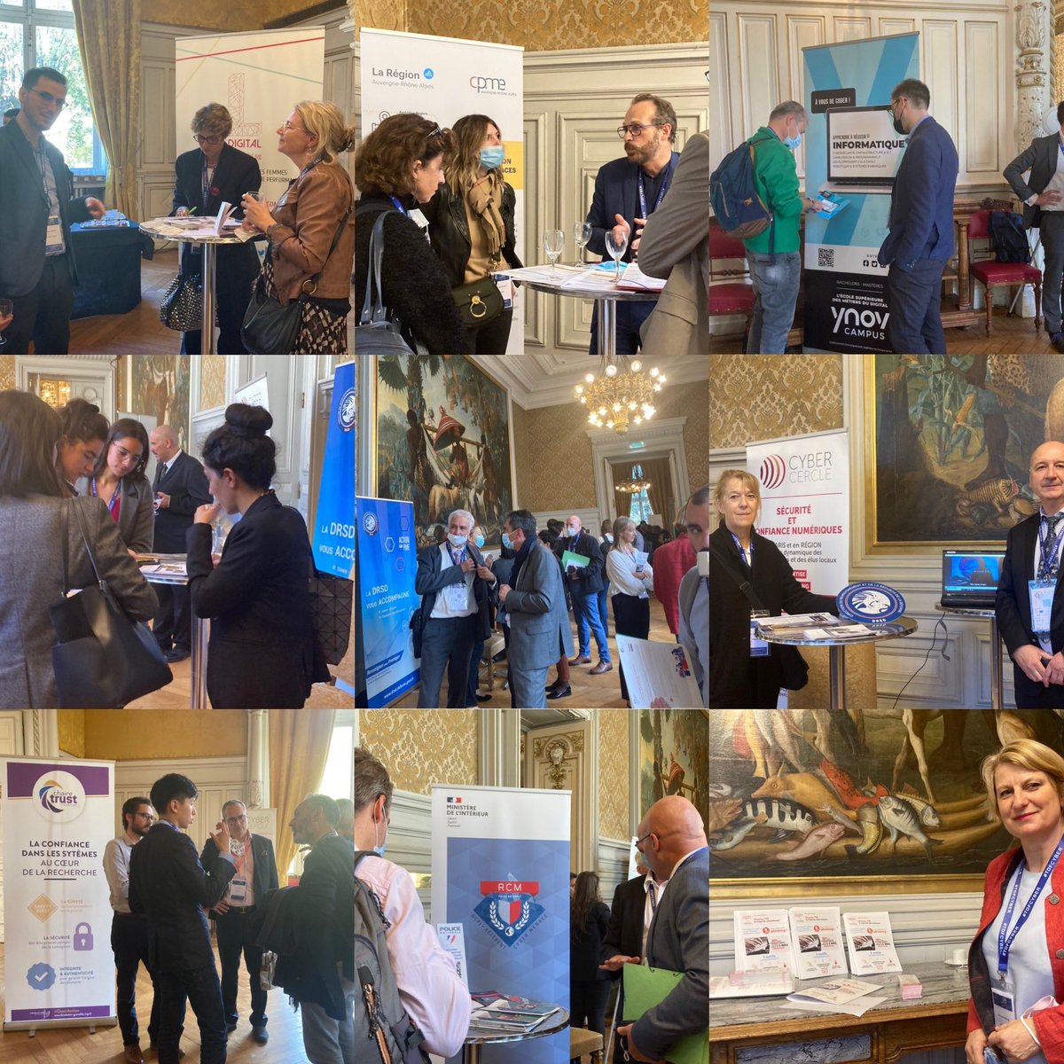 #RCyberARA
Merci aux organisations présentes ds l’espace de rencontres : <a href="/cybervictimes/">Cybermalveillance.gouv.fr</a> <a href="/La_DRSD/">DRSD</a> <a href="/DGEntreprises/">Direction générale des Entreprises</a> <a href="/4LDigital/">LDigital</a> <a href="/ynovlyon/">Lyon Ynov Campus</a> <a href="/Jeunes_IHEDN/">Les Jeunes IHEDN</a> @Esisar #RCM <a href="/PoliceNationale/">Police nationale</a> <a href="/avantdecliquer/">Avant de Cliquer</a> @CPMEaura 
#tdfcyber #territoires #securitenumerique